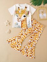 A Two-Piece Set for Girls Featuring a Casual Style with a Soft And Comfortable Knit Fabric