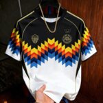 Men's Vintage German Football Jersey T-Shirt - Retro 90s Semi-Sheer Suitable for Dates, Parties & Daily Wear,