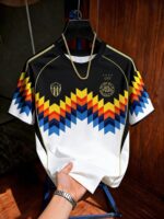 Men's Vintage German Football Jersey T-Shirt - Retro 90s Semi-Sheer Suitable for Dates, Parties & Daily Wear,