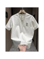 Men'S Casual Short Sleeve T-Shirt - Summer Fun Panda Pattern Crew Neck Top, "GO OD!" Design, Regular Fit, Hand Wash Solely, Daily Wear, Comfortable Fit, Street Style - Image 2