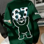 [Printing Design, No Texture] 1pc Men'S Casual T-Shirt And Shirt