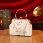 Elegant Floral Cheongsam-Inspired Crossbody Bag - Chic Shoulder Purse for Women, - Image 2