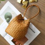Mini Women'S Vintage Bohemian Bucket Bag | Natural Beige, - Image 2