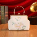 Elegant Floral Cheongsam-Inspired Crossbody Bag - Chic Shoulder Purse for Women, - Image 3