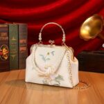 Elegant Floral Cheongsam-Inspired Crossbody Bag - Chic Shoulder Purse for Women,
