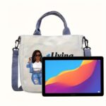 Fashion Inspirational Handbag, Adjustable Shoulder Strap, Durable Blue Handle And Strap - Image 2