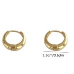 A Pair of Fashionable Water Drop-Shaped Glossy Ear Buckles, Minimalist Style Circle Earrings, Minimalist Niche Design, High-End Jewelry - Image 4