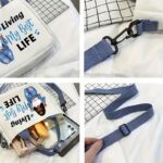 Fashion Inspirational Handbag, Adjustable Shoulder Strap, Durable Blue Handle And Strap - Image 5