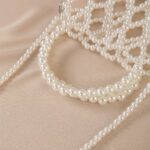 Fashion Mini Handmade Beaded Plastic Pearl handbag, Casual Style Shoulder Purse for Women - Image 3