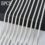 1pc/5pcs High-Quality Hypoallergenic Stainless Steel Golden Necklace, Fade-Resistant, Comfortable and Versatile,