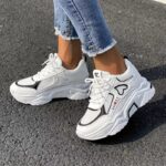 Heart-Shaped Thick Sole Mesh Daddy Shoes Women'S Thick Sole Breathable Height-Increasing Sports Casual Shoes - Image 3