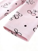 Girls' Thermal Underwear Set with Pink Cherry Print, Comfortable and Skin-Friendly - Image 6