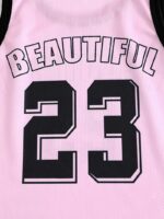 Girls' Summer Basketball Outfit Set Featuring a Sleeveless Top with The Number 23 And a Pair of Shorts - Image 3