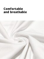 Men's Graphic Tees - Summer Fashion Floral and Wave Print Crew Neck Sporty Graphic Vintage Style T-Shirt - Image 4
