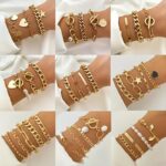 Random 55-piece Set Includes Rings, Bracelets, Necklaces, Earrings, and Artificial Imitation Pearl with Geometric Metal Designs - Image 6