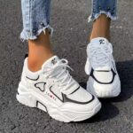 Heart-Shaped Thick Sole Mesh Daddy Shoes Women'S Thick Sole Breathable Height-Increasing Sports Casual Shoes - Image 9
