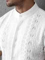 Men's Casual Solid Color Front-Button Versatile Short-Sleeve Shirt - Image 2