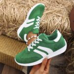 2024 Style Women'S Classic Fashion Comfortable Casual Versatile Lace-Up Lightweight Anti-Slip Preppy Fresh Athletic Shoes - Image 4