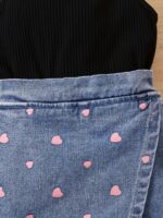 Europe and the United States cross-border girls fashion casual denim suit, Perfect for Outdoor - Image 2