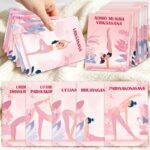 25pcs Yoga Guide Card Set, 2D, Basic Yoga Practice Card, Yoga Poses, Suitable for Beginners and Elderly, Gentle Movement Stretching Teaching