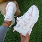 Heart-Shaped Thick Sole Mesh Daddy Shoes Women'S Thick Sole Breathable Height-Increasing Sports Casual Shoes - Image 2