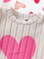 Autumn And Winter Female Love Cute Set, Sweet Printing And Pit Strip Fabric, a Must-Have Three-Piece Set for Outdoor Travel - Image 4