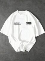 Men's Casual Printed Crew Neck Short-Sleeve T-Shirt, American Street Style Supercar Print Crew Neck Short-Sleeve Tee - Image 2
