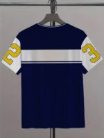 Men's Casual T-Shirt with Striking "81.28cm Number Graphic, Crew Neck Short Sleeves, Breathable Regular Fit for Daily and Formal Wear - Image 4