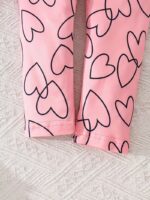 2-piece Set. Girls' Round-neck Sweatshirt with Long Pants Set - Image 7