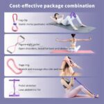 4pcs Yoga & Fitness Set for Home Workouts - Durable PP Material, Solid Color Design - Image 2