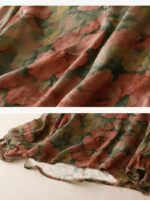 Women'S Floral Print T-Shirt, Round Neck Lantern Sleeve Loose Fit Comfortable Breathable Fabric Casual Pullover Top - Image 3