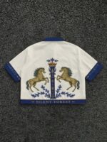Men's Casual Short-sleeve Shirt with Year of the Horse Design, for Summer Vacations - Image 2