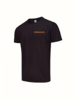 Waffle Knit Men's Solid Color Short-sleeved T-shirt - Image 3