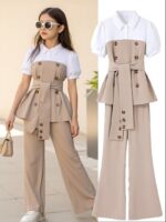 New Ss26 Fashion Lightweight School Outfit, 8- Girls' Set - Image 5